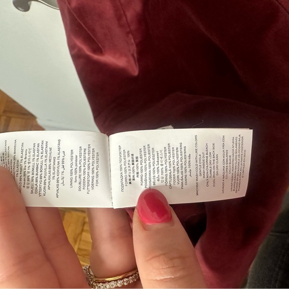 MICHAEL KORS Burgundy Velvet Mini Dress Velour Holiday Dark Valentines Plus 16 - Picture 7 of 8